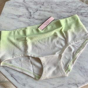 White Green Ombré Seamless Hiphugger Panty Undies